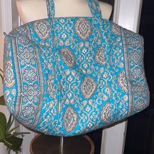 Vera Bradley Totally Turquoise Duffel and Toiletry